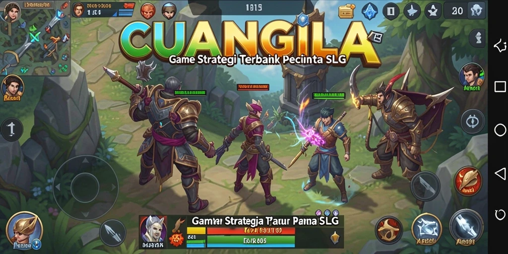 Tampilan gameplay menegangkan dalam CUANGILA dengan strategi SLG.