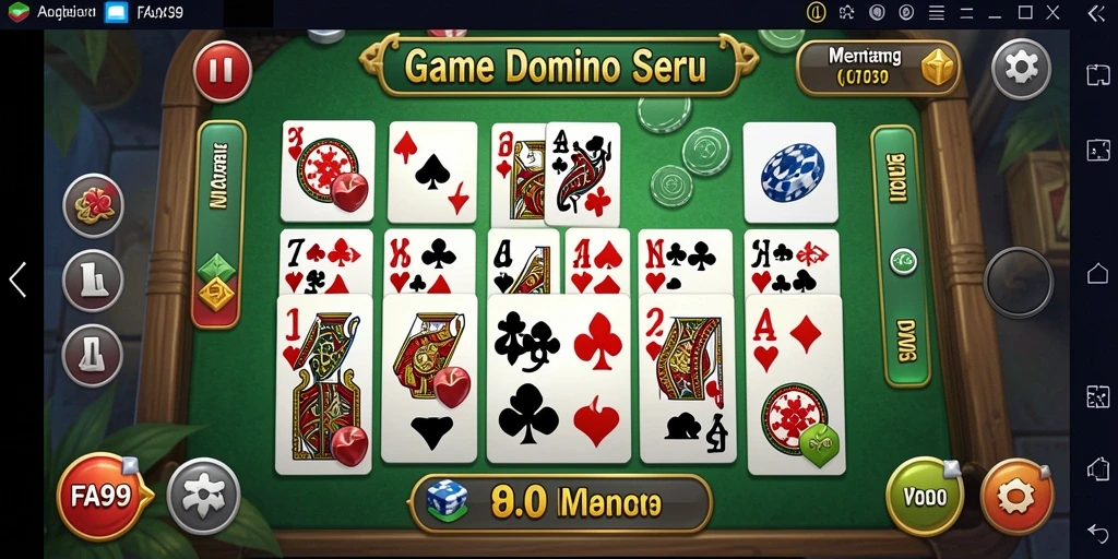 Screenshot gameplay menarik dari FA99, menampilkan pertarungan seru Domino.