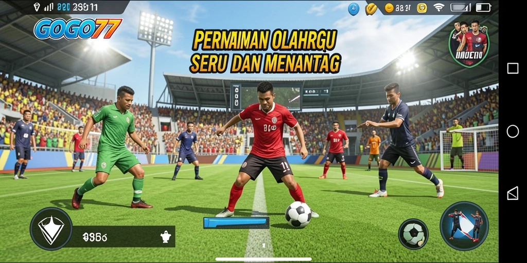 Tampilan gameplay GOGO77 dengan berbagai olahraga yang seru.
