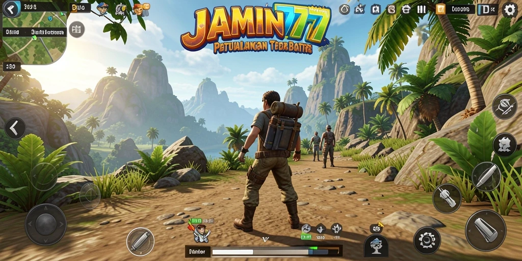 Screenshot gameplay JAMIN777 yang menampilkan eksplorasi luar biasa dalam dunia terbuka.