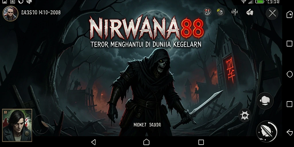 Tampilan gameplay NIRWANA88 yang mencekam dan misterius.